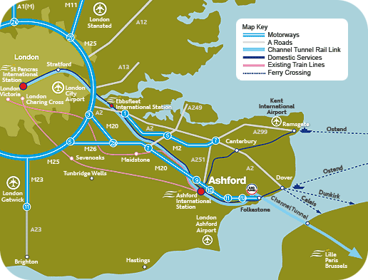 Ashford Location Map